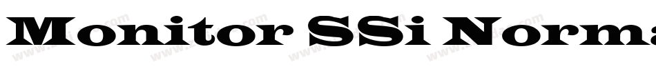 Monitor SSi Normal字体转换